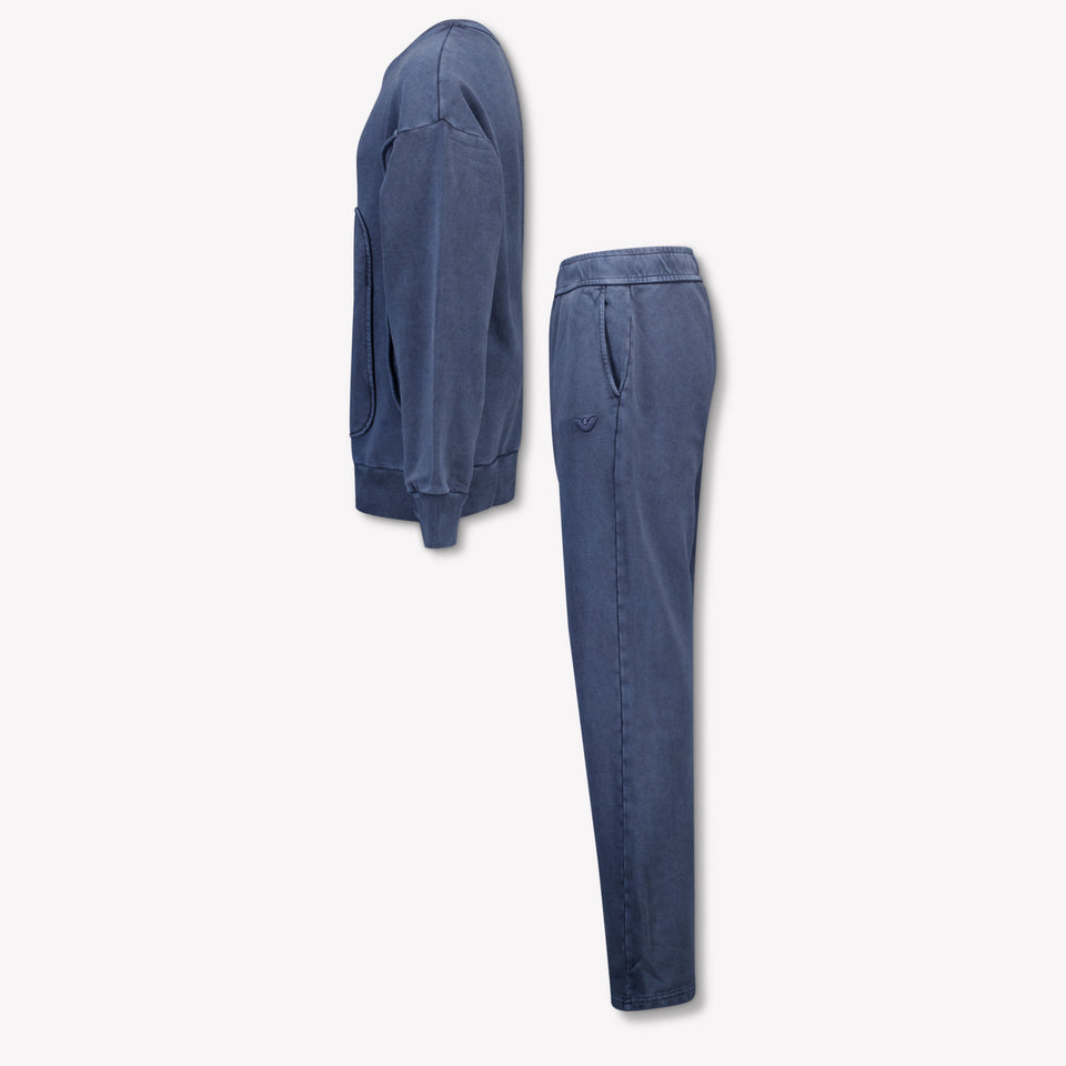 Armani Kinder Garçons Costume de jogging Bleu