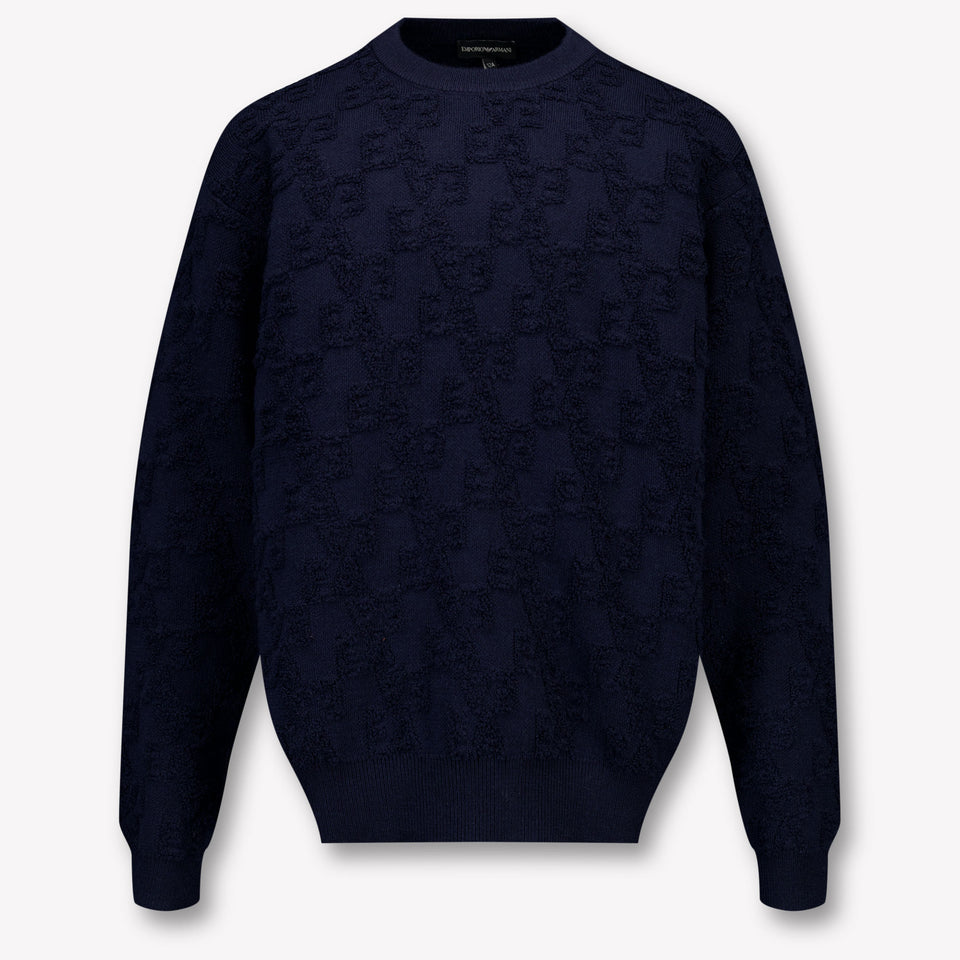 Armani Kinder Garçons Pull Navy