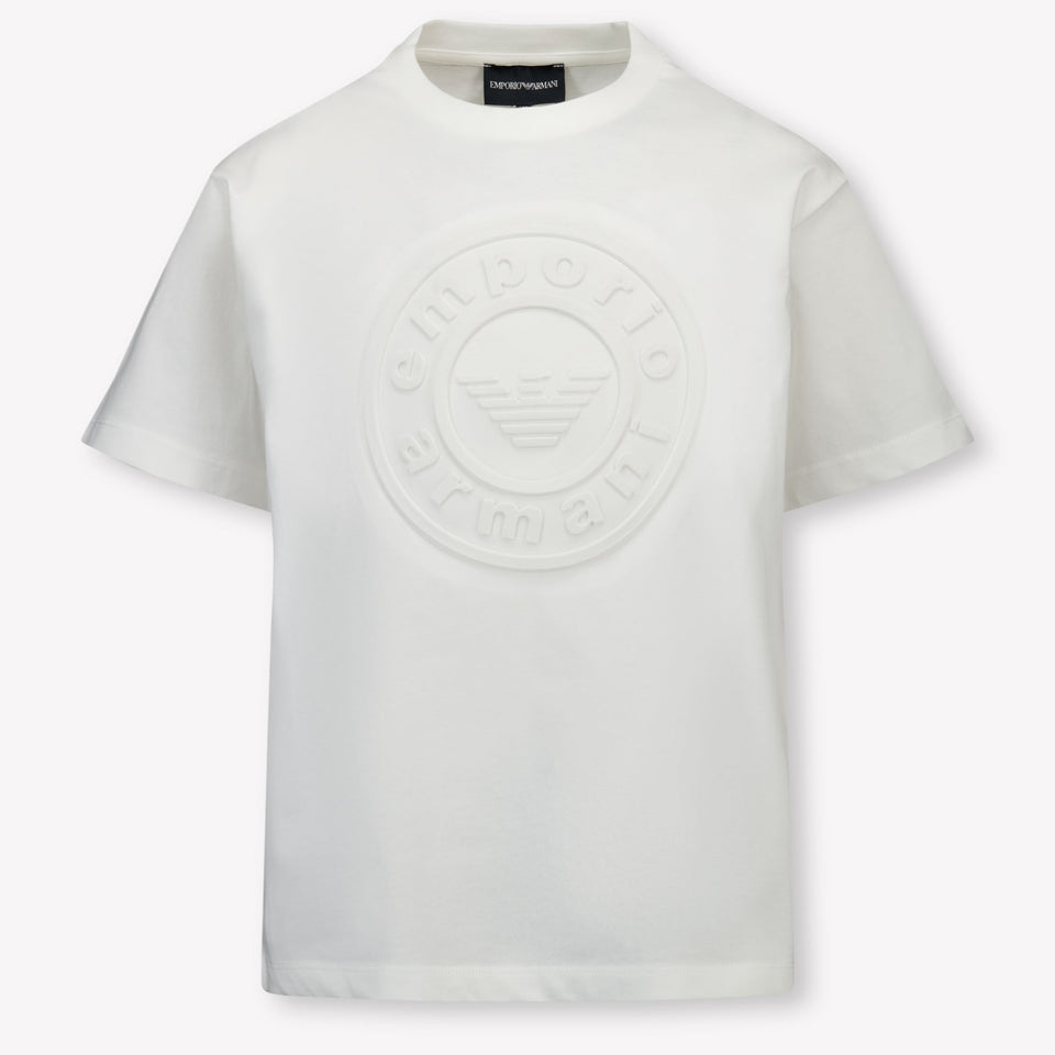 Armani Kinder Garçons T-shirt Blanc