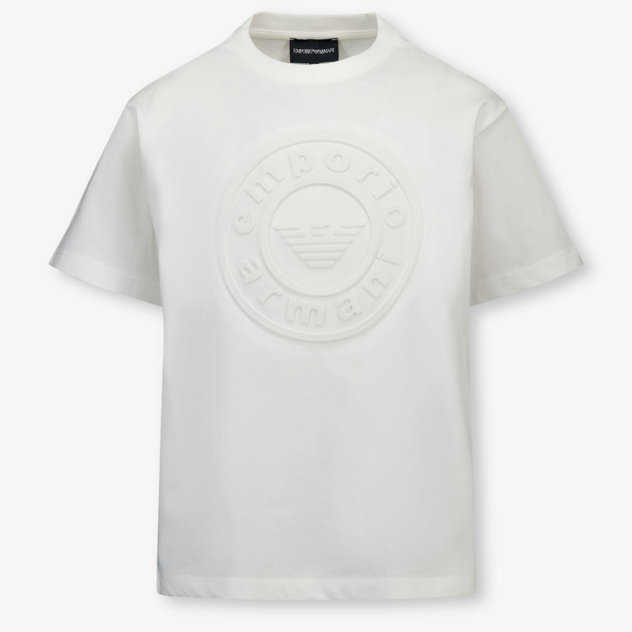 Armani Kinder Garçons T-shirt Blanc