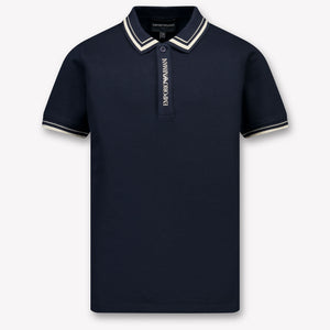 Armani Kinder Garçons Polo Navy