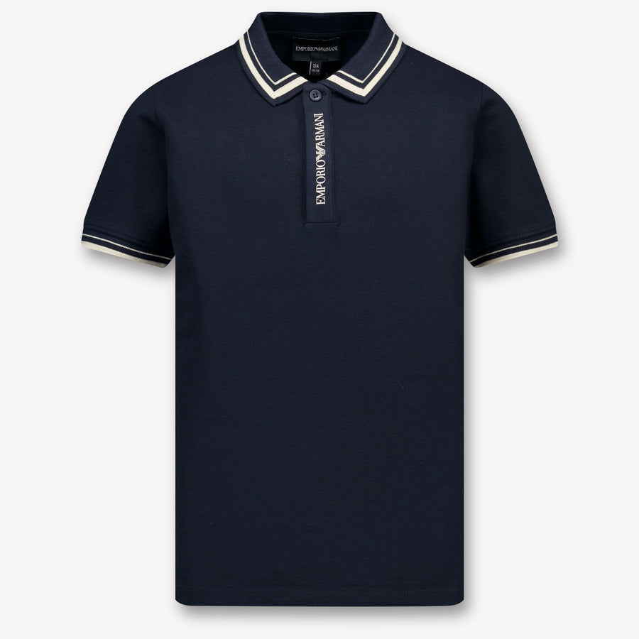 Armani Kinder Garçons Polo Navy