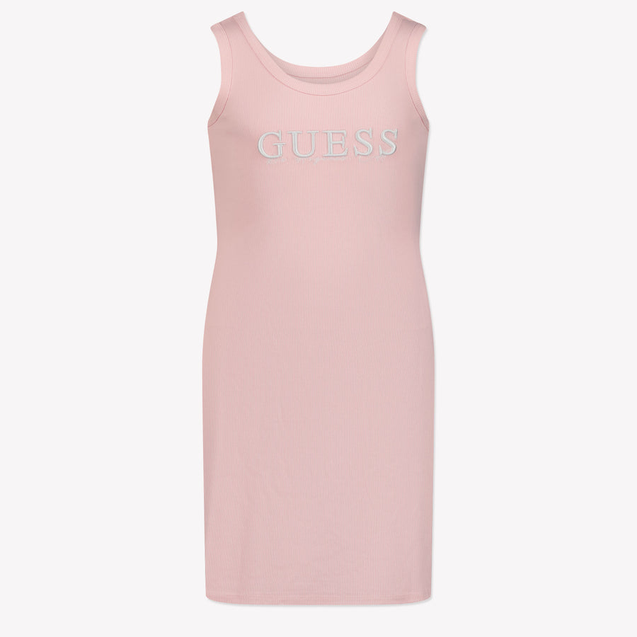 Guess Enfant Filles Robe Rose Léger