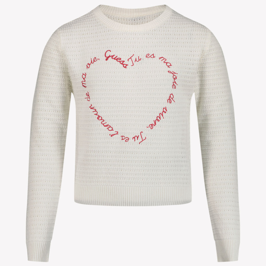 Guess Kinder Mädchen Pullover weiß