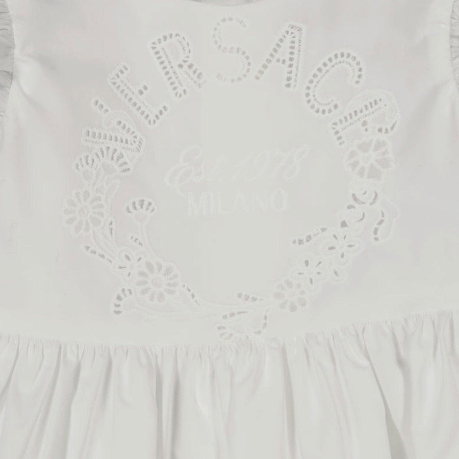 Versace Bébé Filles Robe Blanc