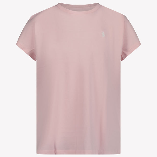 Ralph Lauren Ragazzo Ragazze Maglietta dentro Rosa Chiaro