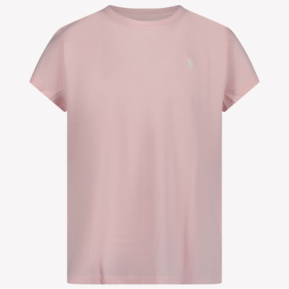 Ralph Lauren Ragazzo Ragazze Maglietta dentro Rosa Chiaro