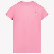 Ralph Lauren Ragazzo Ragazze Maglietta dentro Rosa Scuro