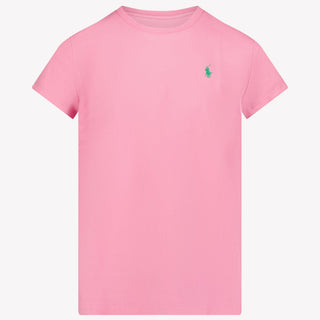 Ralph Lauren Ragazzo Ragazze Maglietta dentro Rosa Scuro