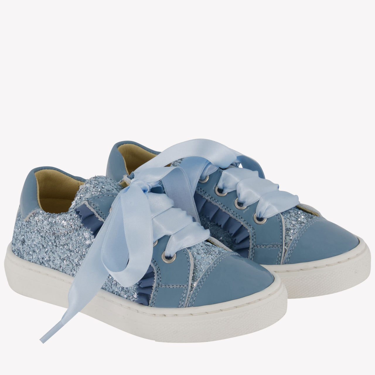 Andanines Mädchen Sneakers Hellblau