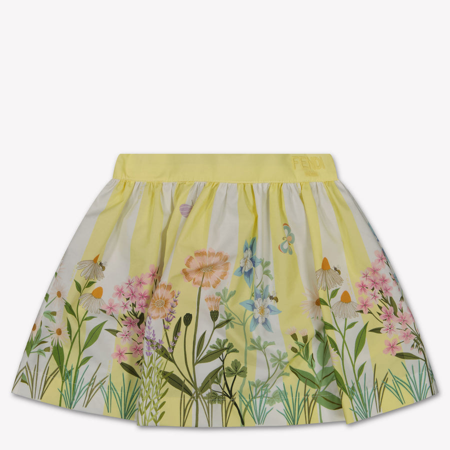 Fendi Bébé Filles Jupe Jaune