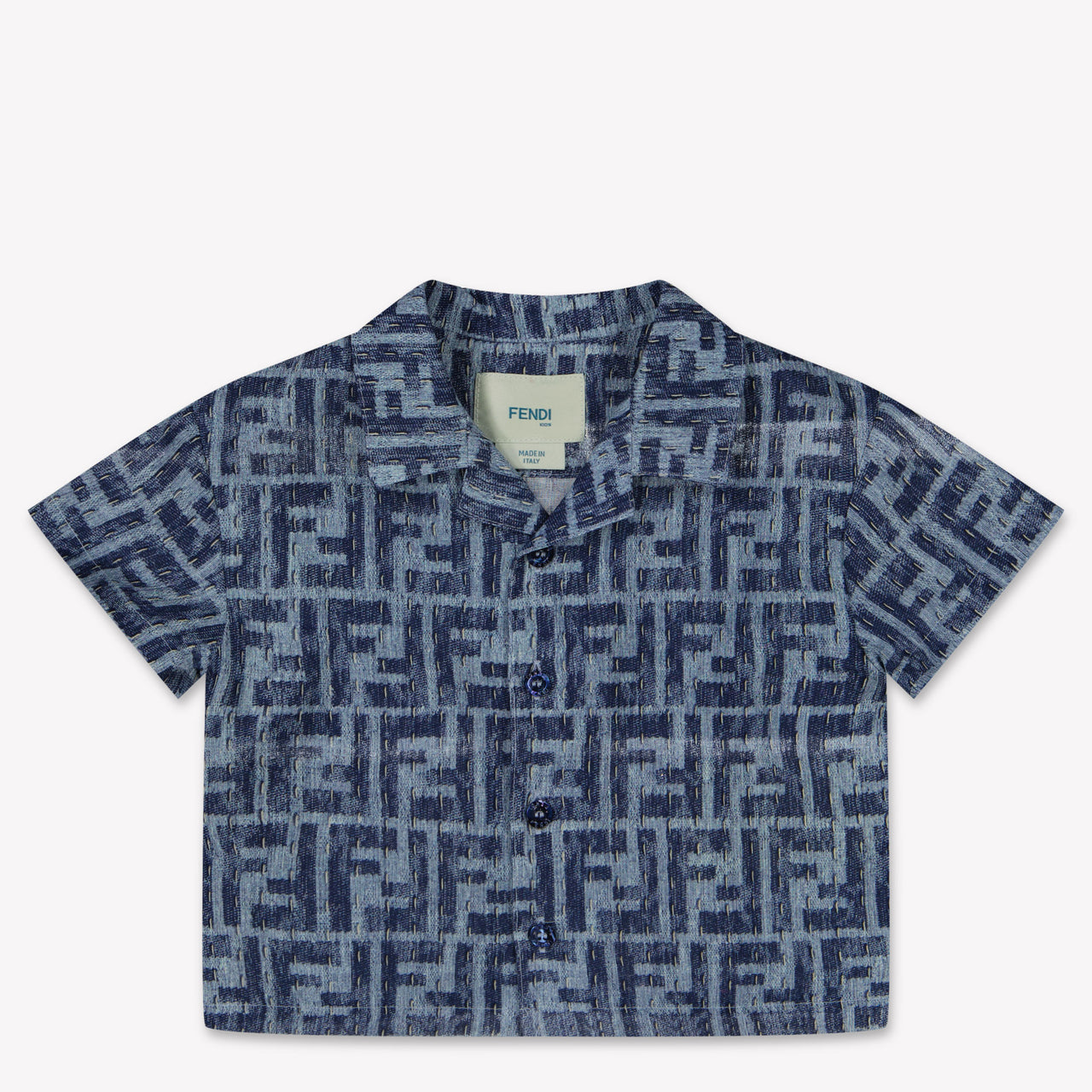 Fendi Bébé Garçons Chemisier Bleu
