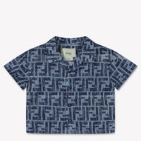 Fendi Bébé Garçons Chemisier Bleu