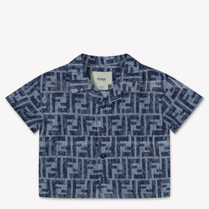 Fendi Bébé Garçons Chemisier Bleu