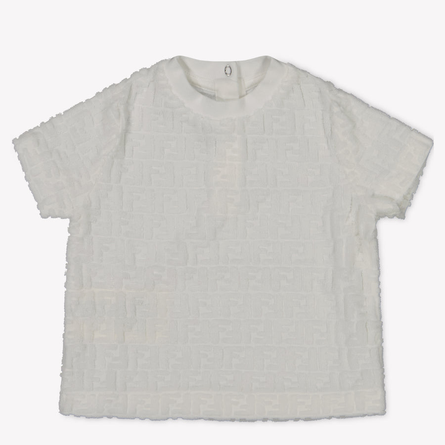 Fendi Bébé Unisexe T-shirt Blanc