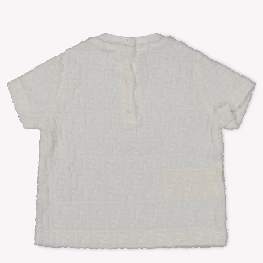 Fendi Bébé Unisexe T-shirt Blanc