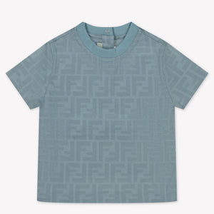 Fendi Bébé Garçons T-shirt Bleu Clair
