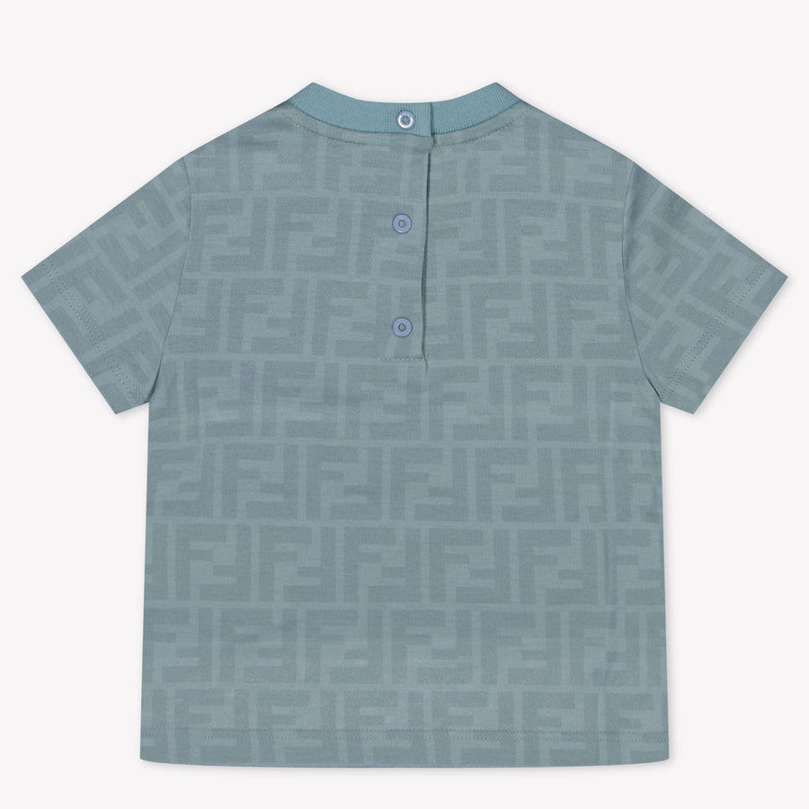 Fendi Bébé Garçons T-shirt Bleu Clair