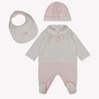 Fendi Baby Mädchen Boxanzug Hellrosa