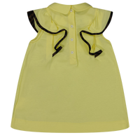 Fendi Bebé Chicas Vestido Amarillo