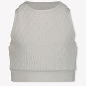 Fendi Kids Girls  T-Shirt White