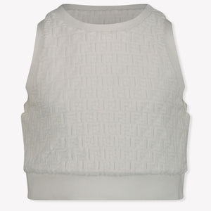 Fendi Kinder Mädchen T-Shirt Weiß