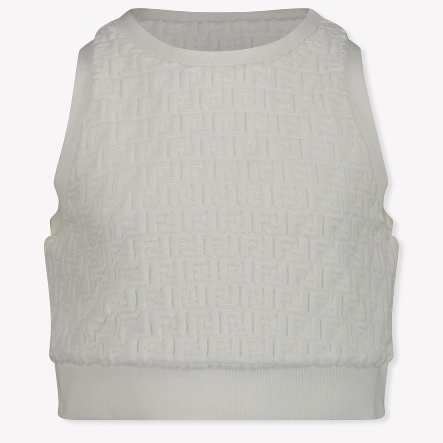 Fendi Kinder Mädchen T-Shirt Weiß
