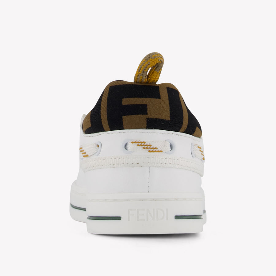 Fendi Unisex Sneakers In Wit