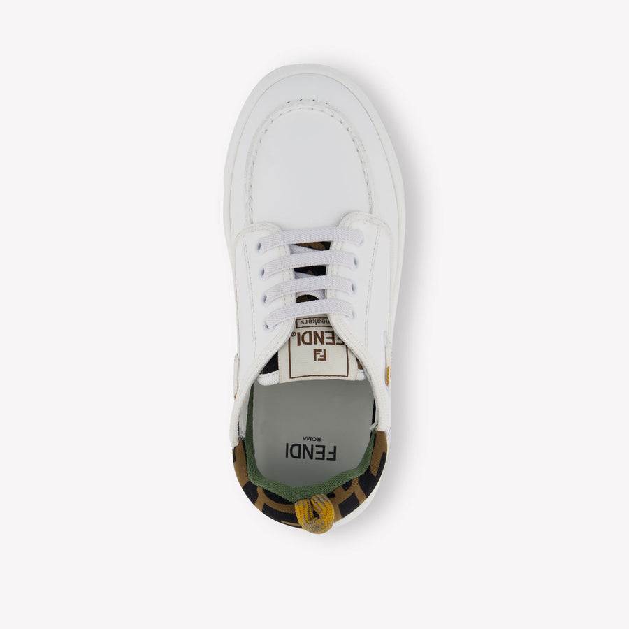Fendi Unisex Sneakers In Wit