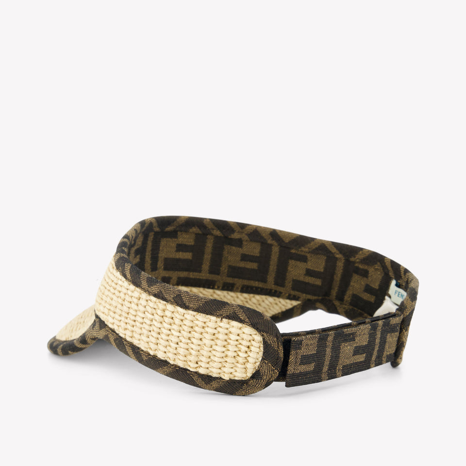 Fendi Ragazzo Unisex Cappello in Beige