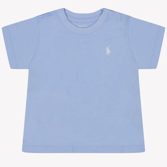 Ralph Lauren Bambino Ragazzi Maglietta dentro Azzurro