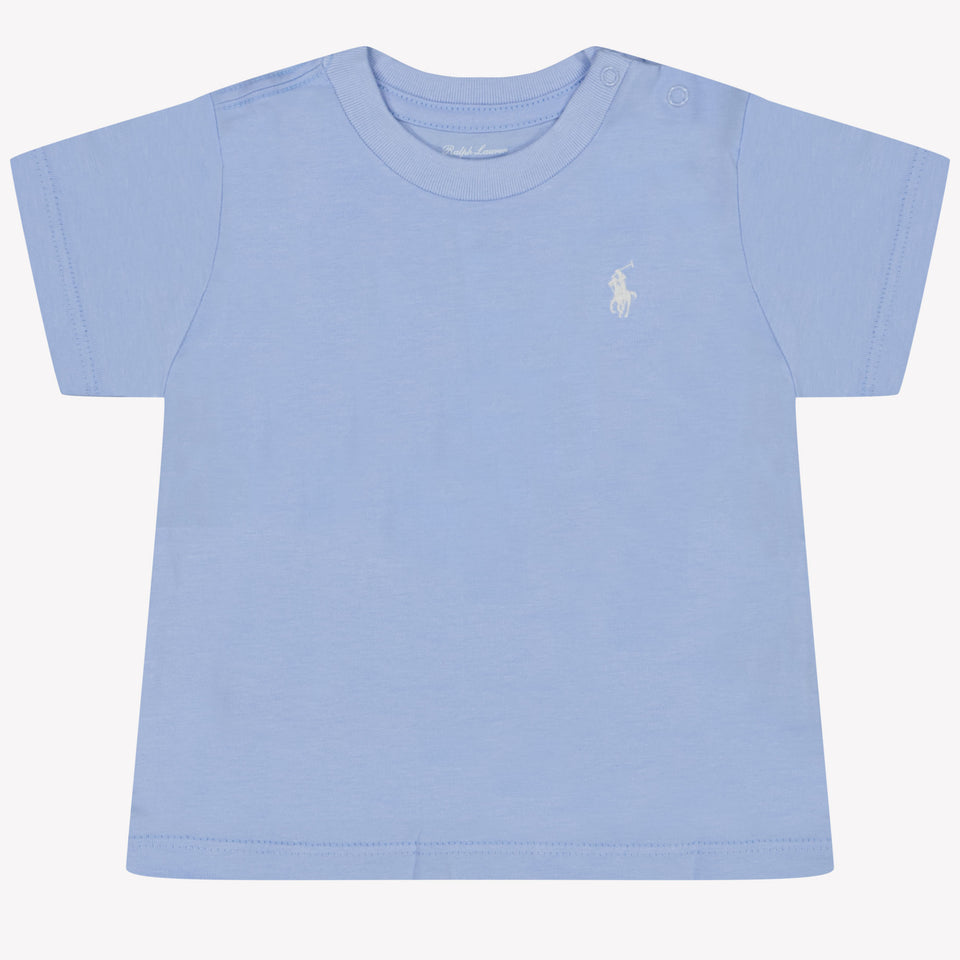 Ralph Lauren Bambino Ragazzi Maglietta dentro Azzurro