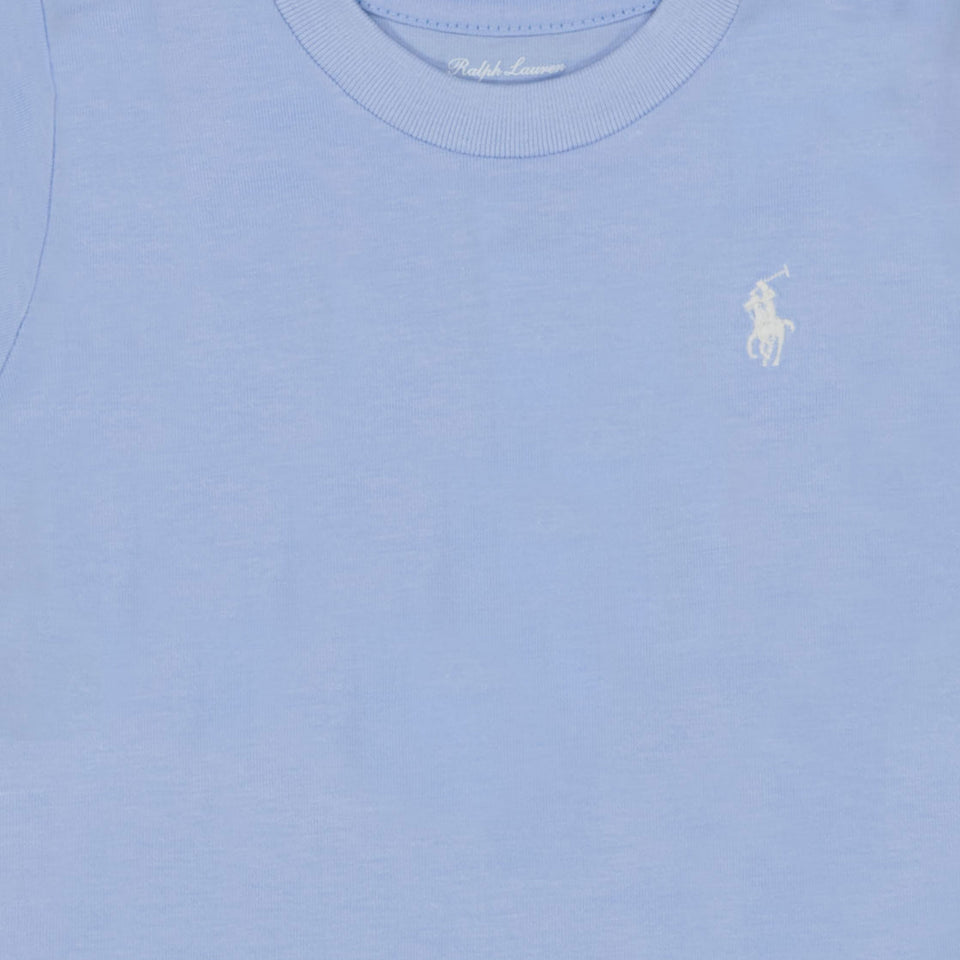 Ralph Lauren Bambino Ragazzi Maglietta dentro Azzurro