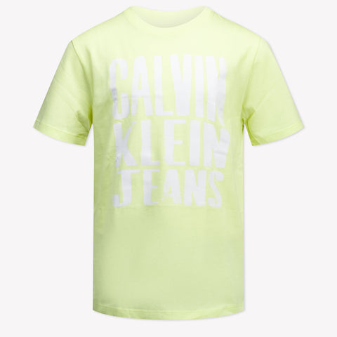Calvin Klein Enfant Garçons T-shirt Jaune