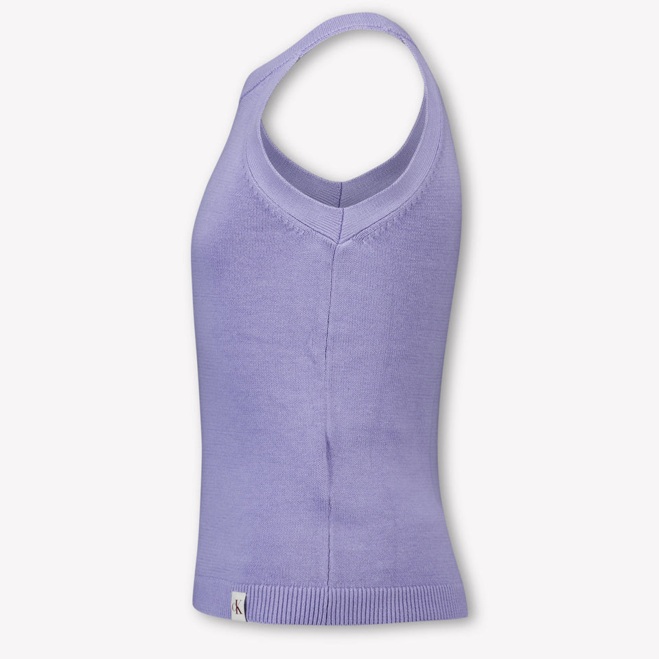 Calvin Klein Ragazzo Ragazze Maglietta dentro Lilla