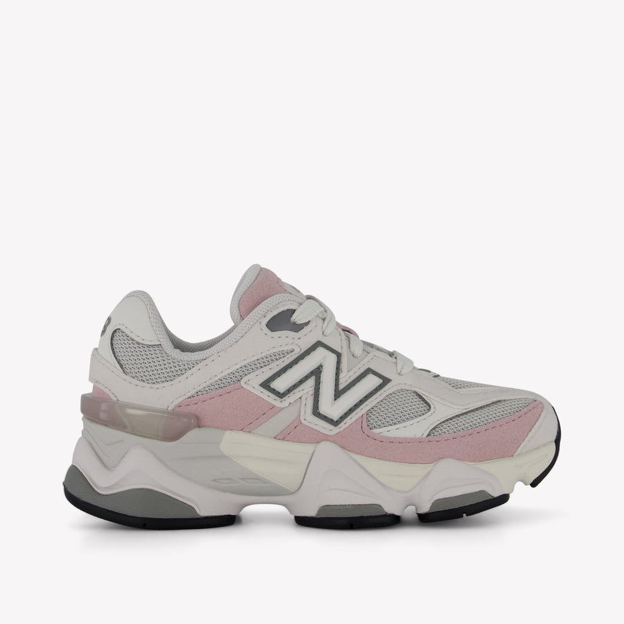 New Balance 9060 Filles Baskets Rose Léger