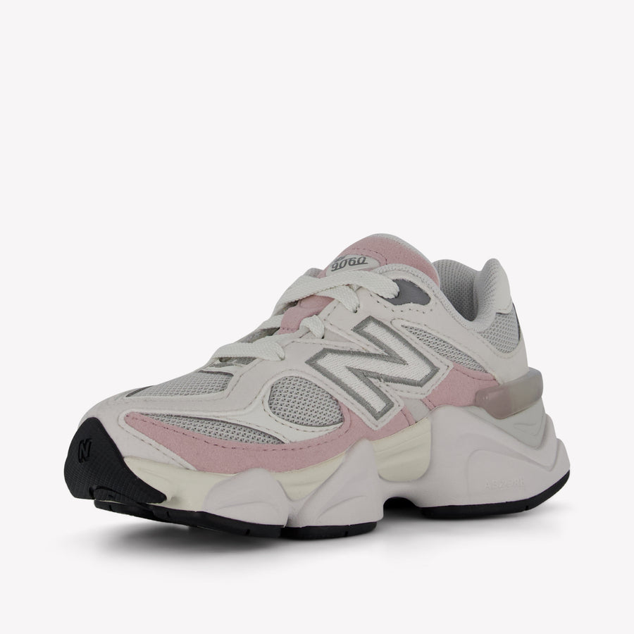 New Balance 9060 Filles Baskets Rose Léger