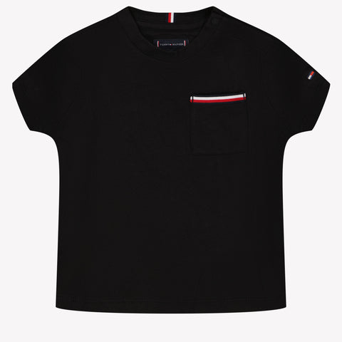 Tommy Hilfiger Bambino Ragazzi Maglietta dentro Nero