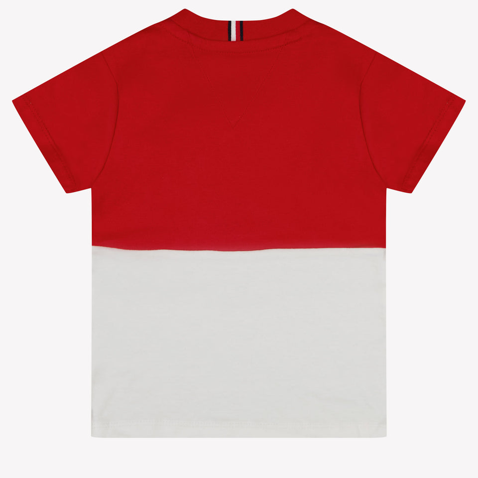 Tommy Hilfiger Bambino Ragazzi Maglietta dentro Rosso