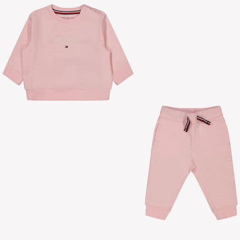 Tommy Hilfiger Bambino Ragazze Abito da jogging Rosa