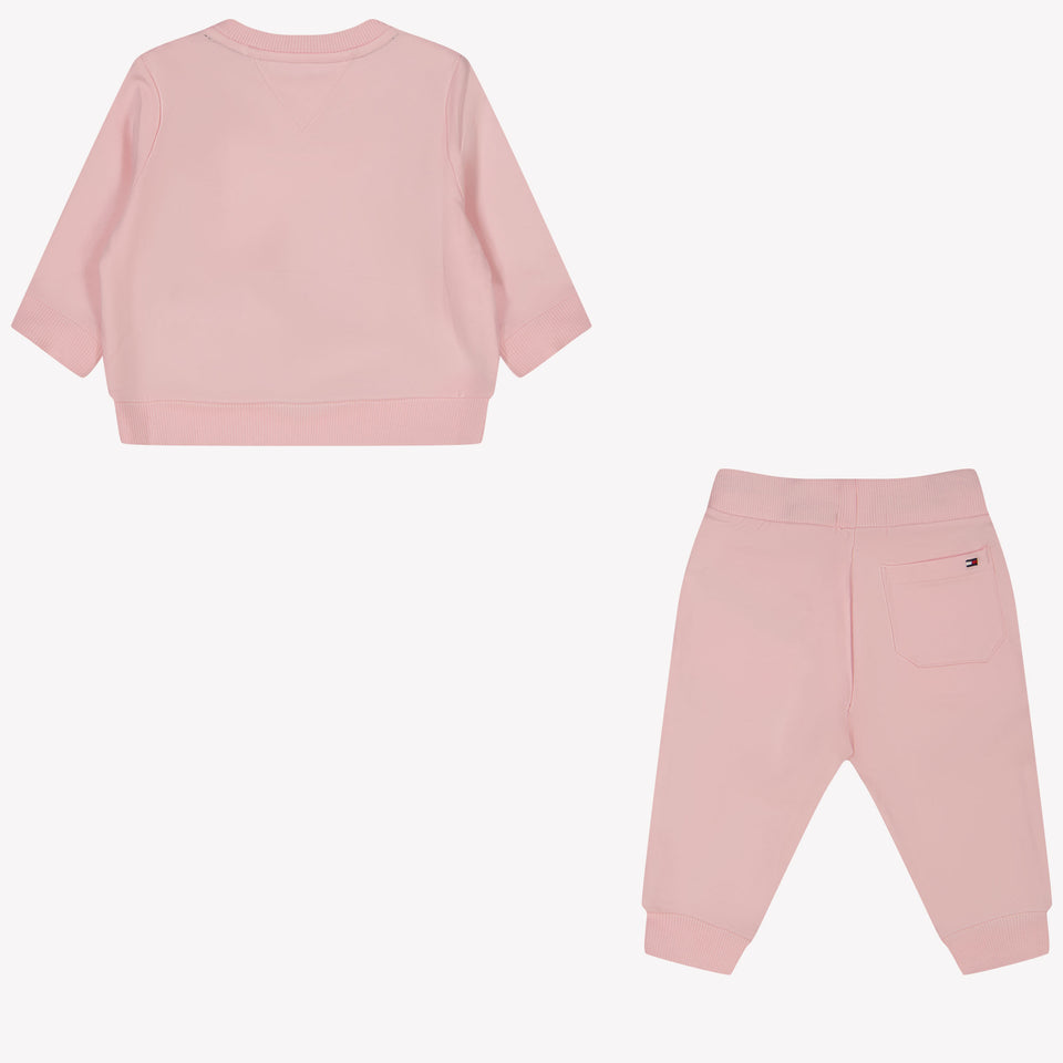 Tommy Hilfiger Bébé Filles Costume de jogging Rose