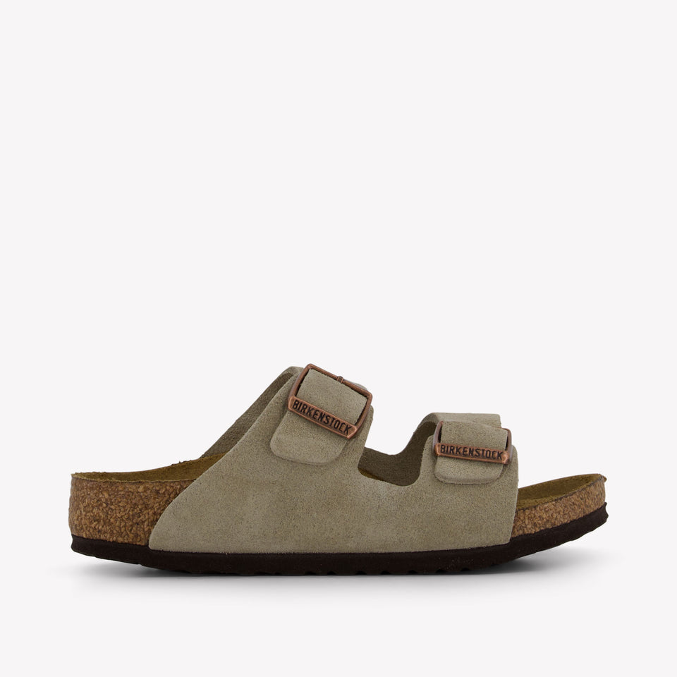Birkenstock Unisexe Slippers à Taupe
