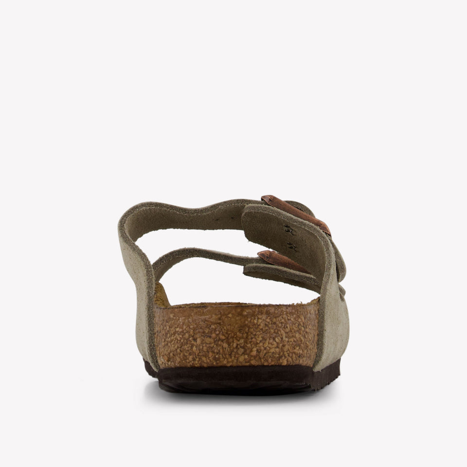 Birkenstock Unisexe Slippers à Taupe