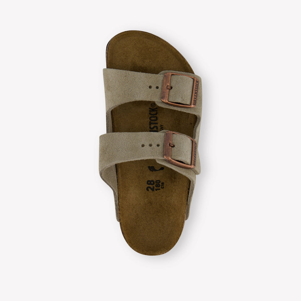 Birkenstock Unisexe Slippers à Taupe
