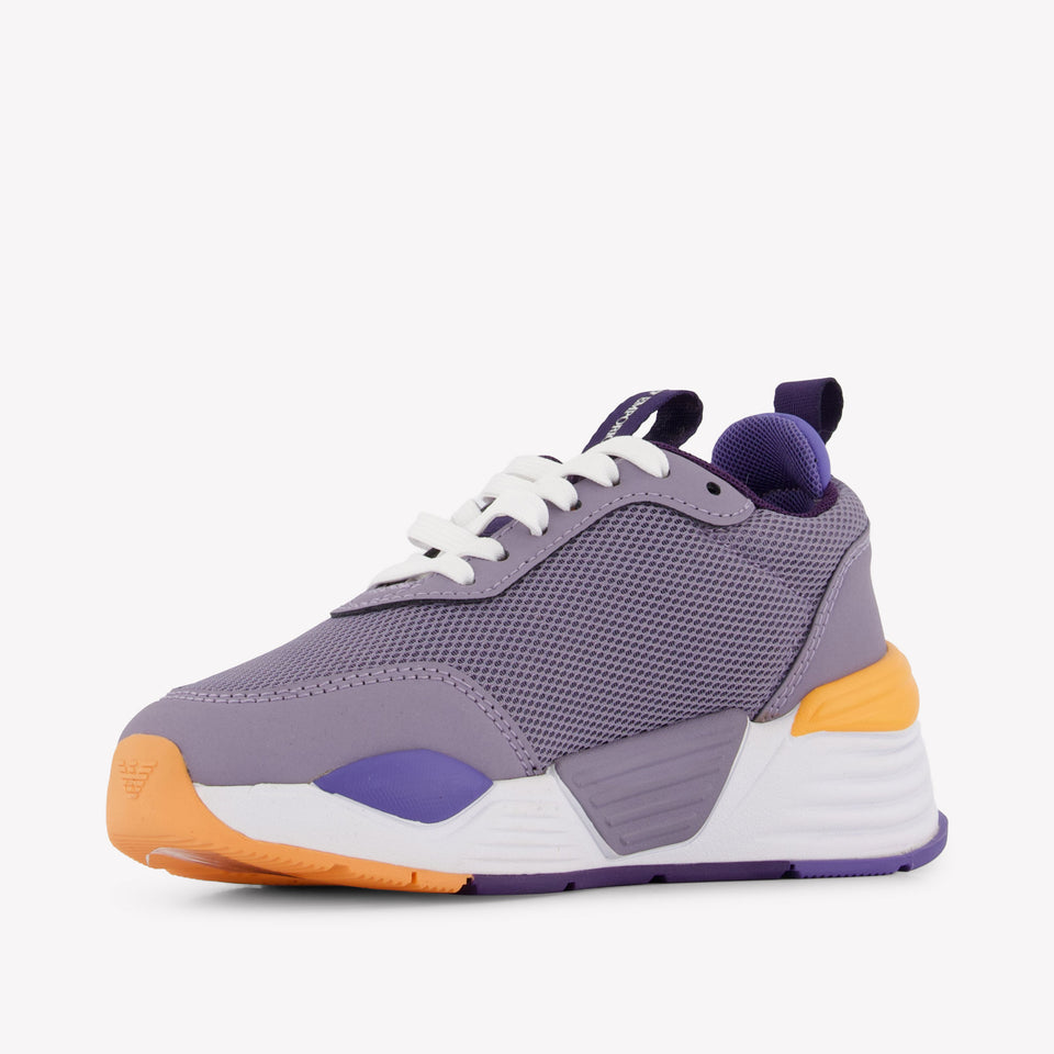 EA7 Garçons Baskets Lilas