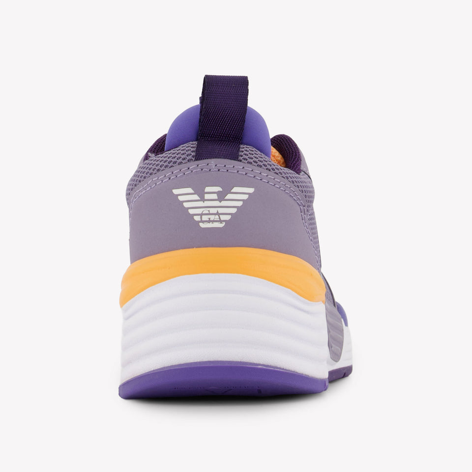 EA7 Garçons Baskets Lilas