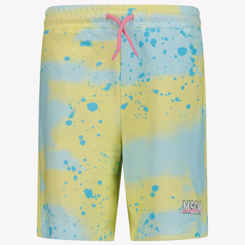 MSGM Niño Chicas Shorts tes Turquesa