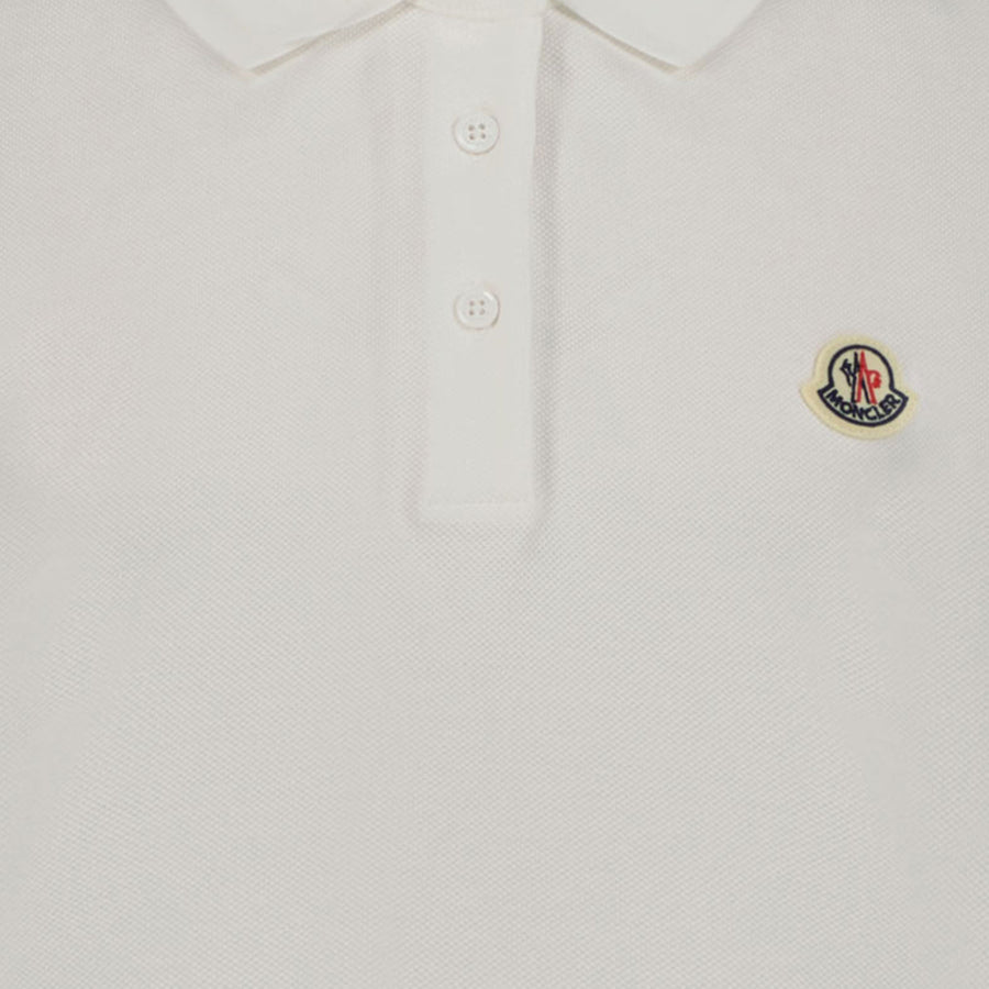Moncler Enfant Filles Polo Blanc