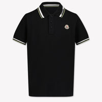 Moncler Enfant Garçons Polo Noir