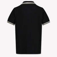 Moncler Enfant Garçons Polo Noir